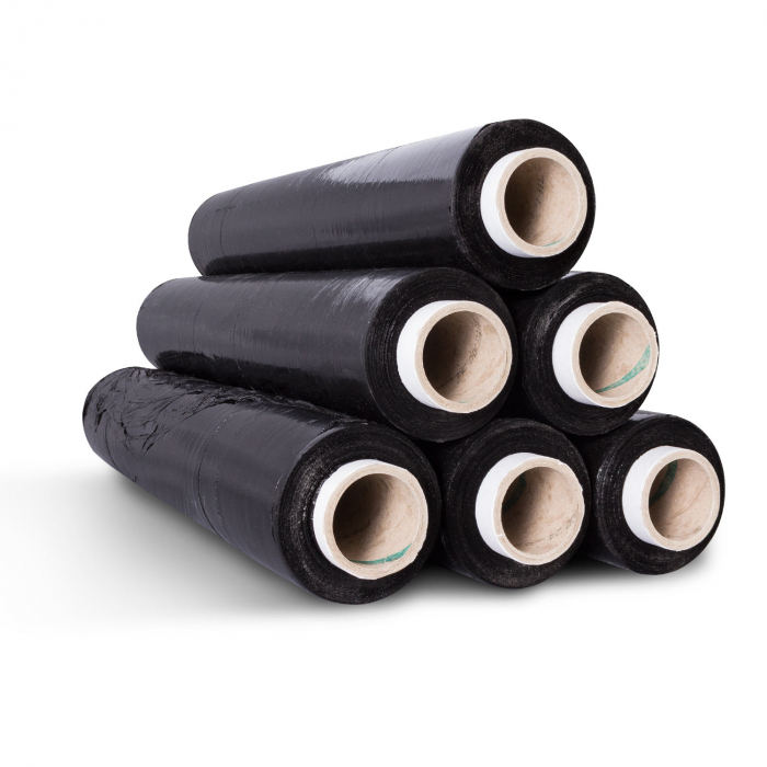 Black Pallet Stretch Shrink Wrap (400mm x 200m)