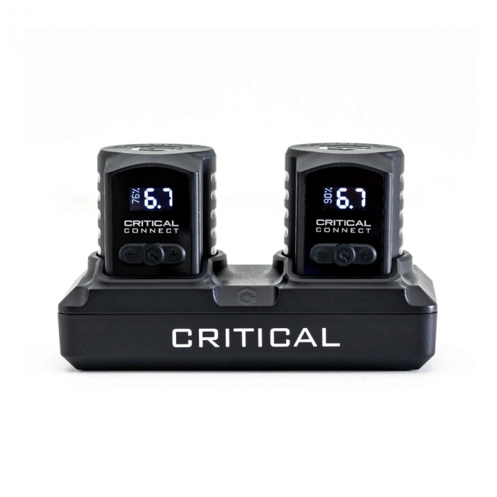 Critical Connect Universal Battery Shorty Bundle (Two Batteries + Dock + Foot Switch)