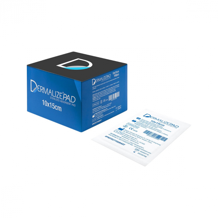 Dermalize Pad - Sterilised Absorbent Pads - Box of 100