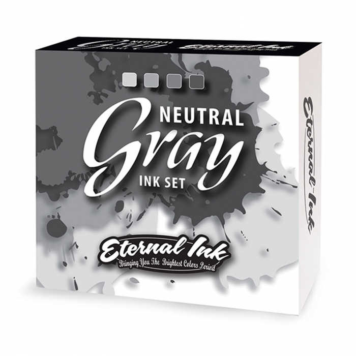 Complete Set of 4 Eternal Ink Neutral Grey 30ml (1oz)