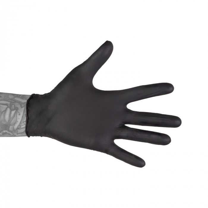 Box of 100 Black Nitrile Gloves