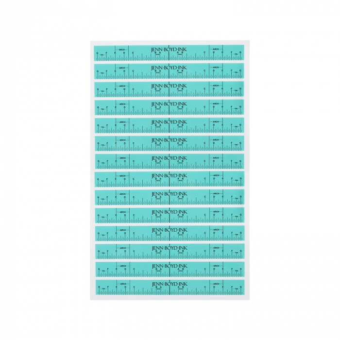 Pack of 2 Sheets Jenn Boyd Ink - Brow Rulers (28 Brow Rulers)