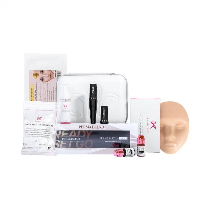 Killer Beauty Training Starter Kit - Wireless Machine with Additional Battery Advanced 2.1mm Stroke - Stealth