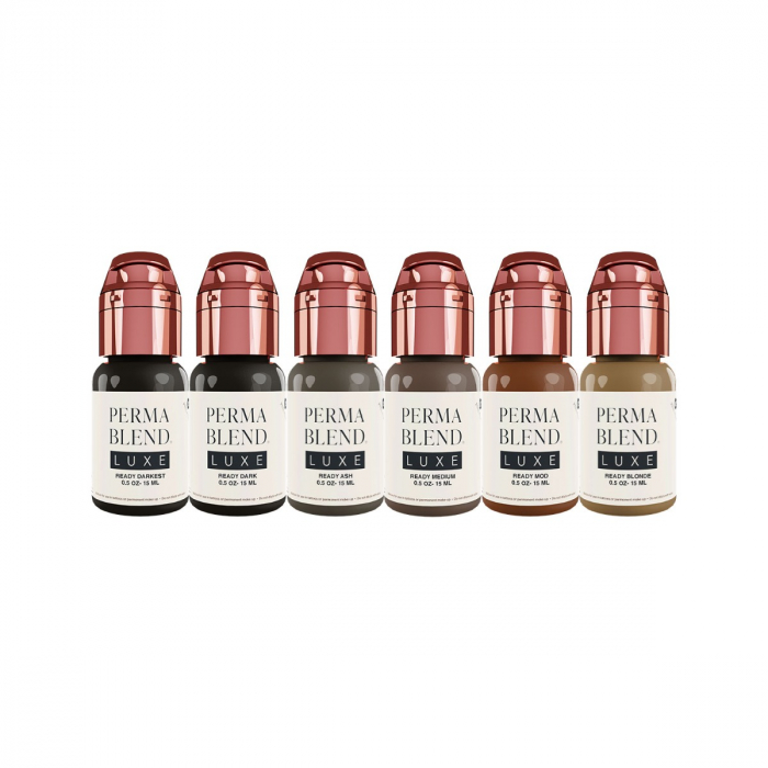 Perma Blend Luxe PMU Ink - Ready, Set, Go Pre-Modified Set 6x15ml