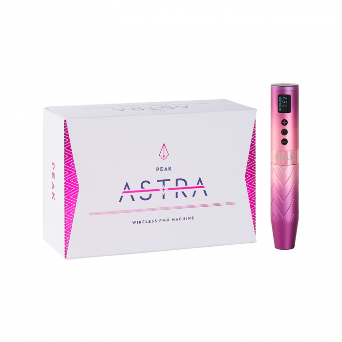 Peak Astra - Wireless Pen PMU Machine with Adjustable Stroke - Rose Quartz