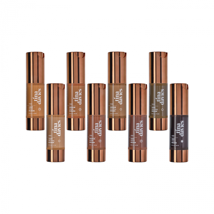 FADE - Tina Davies - Eyebrow Pigment Collection - Complete Set of 8 x 15ml (EU REACH Version)